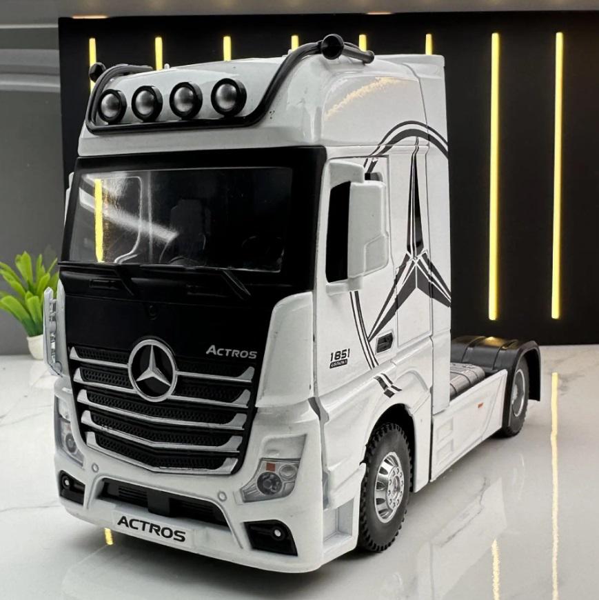 Машинка металева автомобіля Mercedes Benz Actros Чорний - фото 7