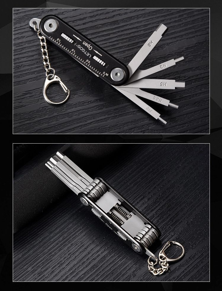 Мультитул велосипедный LETGOS BE001 многофункциональный компактный ключ для велосипеда 12 в 1 (001051) - фото 7 Мультитул велосипедный LETGOS BE001 многофункциональный компактный ключ для велосипеда 12 в 1 (001051) - фото 7