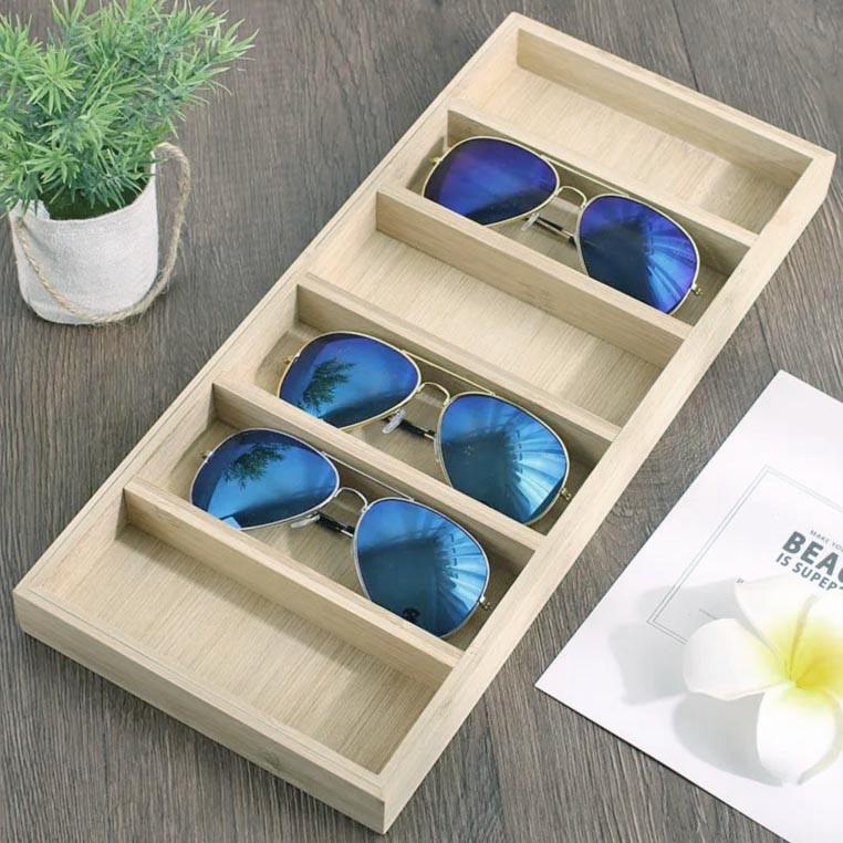 Органайзер для очков из дерева Иджеван 6 Бланже (ОЧК-605701)