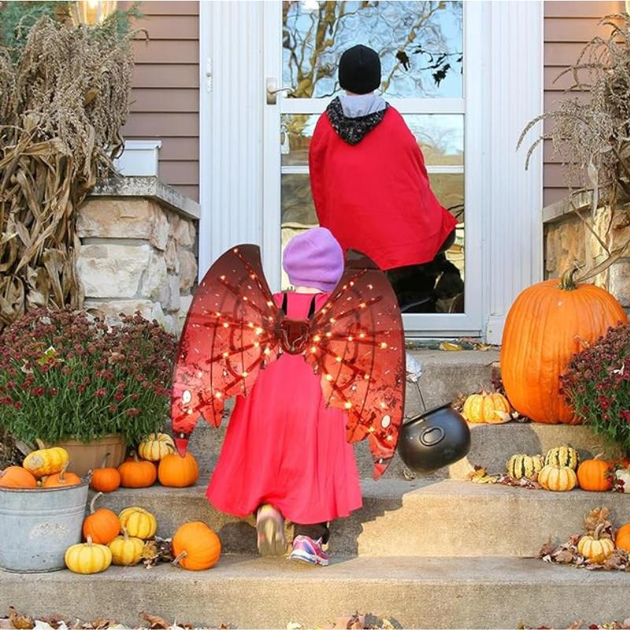 Крылья светодиодные для детей 68х62 см - фото 4 Крылья светодиодные для детей 68х62 см - фото 4