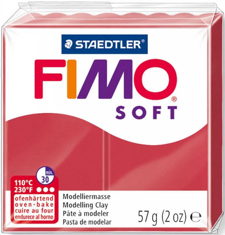 Глина полимерная Fimo Soft 57 г Вишневый (8020-26)