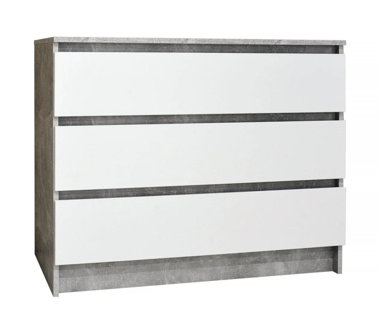 Комод Світ Меблів 100/3Ш 1002х436х800 мм Индастриал/Белый Комод Світ Меблів 100/3Ш 1002х436х800 мм Индастриал/Белый