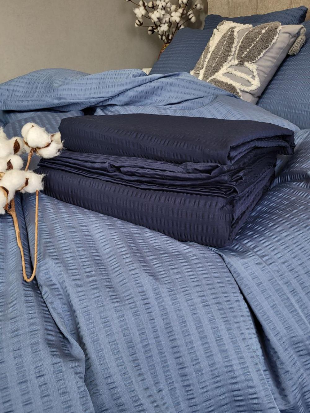 Комплект постельного белья Кис S3035 сатин Premium Gofre полуторный/наволочки 50х70/70х70 см (6448) - фото 5 Комплект постельного белья Кис S3035 сатин Premium Gofre полуторный/наволочки 50х70/70х70 см (6448) - фото 5