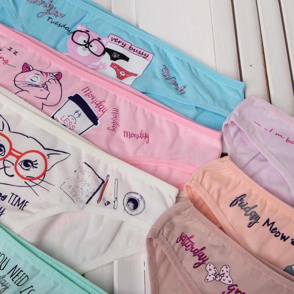 Набор женских трусиков Nicoletta слипы L 7 шт. Разноцветный (3100) - фото 3 Набор женских трусиков Nicoletta слипы L 7 шт. Разноцветный (3100) - фото 3