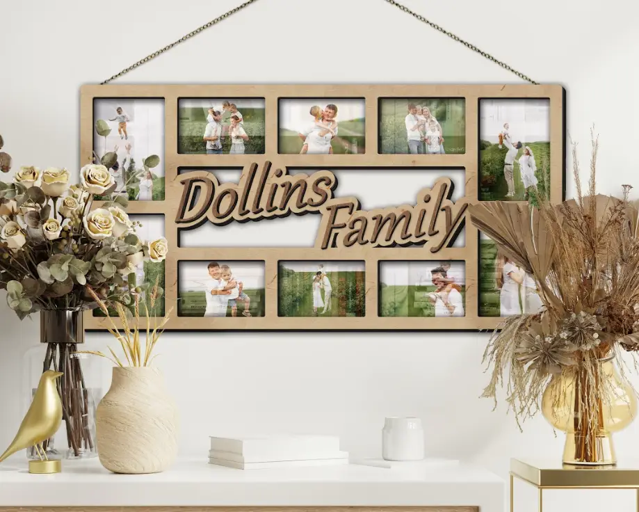 Фоторамка-колаж на 10 фото Натуральний (rectangles_dollins_collage) - фото 3 Фоторамка-колаж на 10 фото Натуральний (rectangles_dollins_collage) - фото 3