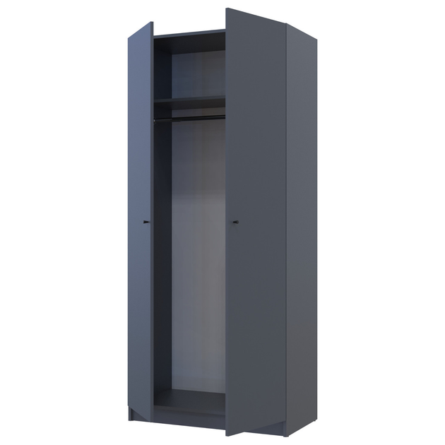 Шафа Doros Promo 90х48х204 см Графіт (44900232) - фото 2 Шафа Doros Promo 90х48х204 см Графіт (44900232) - фото 2