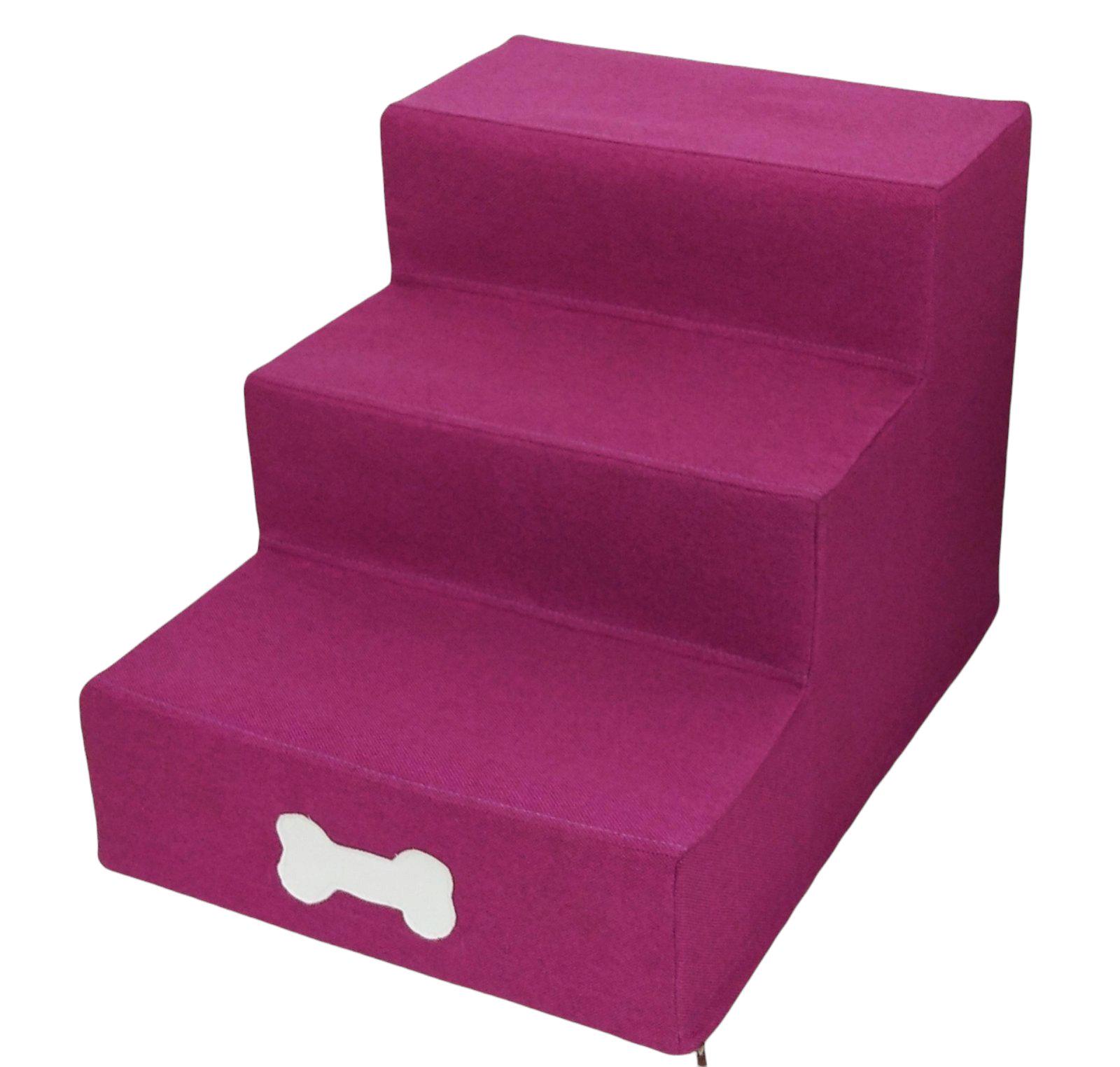 Сходинки для собак 36х35х50 см Рожевий - фото 1 Сходинки для собак 36х35х50 см Рожевий - фото 1