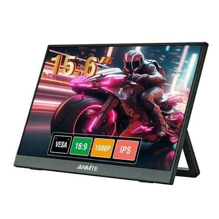 Монітор портативний Anmite IPS 15,6" 1920x1080 60 Гц Black