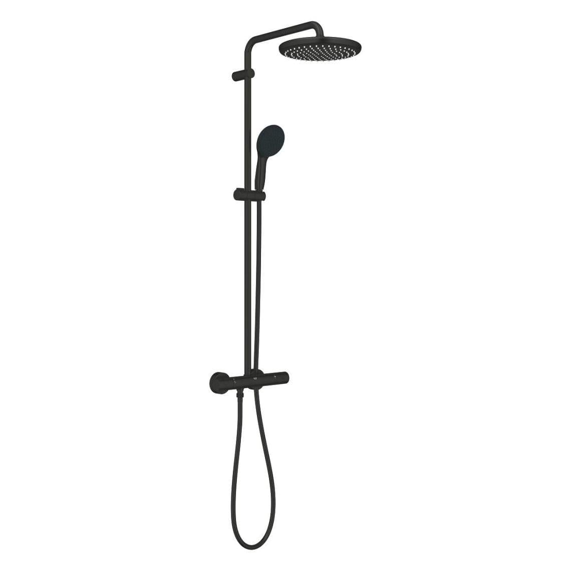 Душова система Grohe Tempesta System 250 з термостатом метал Чорний матовий (266702431)