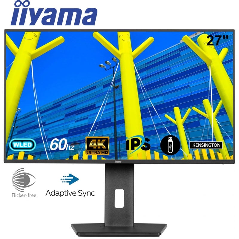Монітор iiyama XUB2792UHSU-B6 безрамковий IPS 3840х2160 4K Ultra HD 27"/4W - фото 6 Монітор iiyama XUB2792UHSU-B6 безрамковий IPS 3840х2160 4K Ultra HD 27"/4W - фото 6