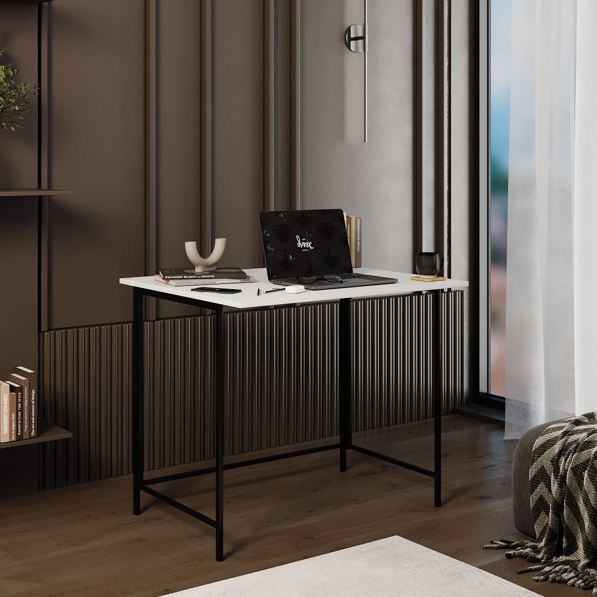 Стол-трансформер ART IN HEAD Sly 900x570x770 мм Белый бриллиант/Черный (TB24010000030) - фото 3 Стол-трансформер ART IN HEAD Sly 900x570x770 мм Белый бриллиант/Черный (TB24010000030) - фото 3