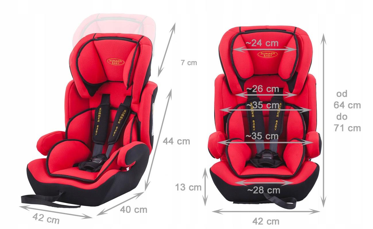 Дитяче автомобільне крісло SUMMER Baby Sport 9-36 кг. Червоний (3275) - фото 6