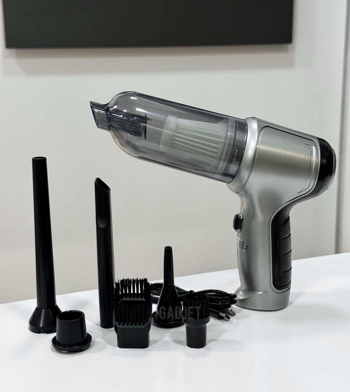 Пылесос автомобильный 2025 г. Suitu ST-6645Pro с Type-C 12000Па 120W 4000 мАч Серебряный (2120638)