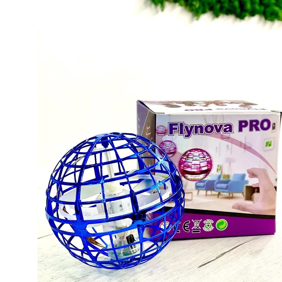 Летающий светящийся шарик FlyNova PRO Flying spinner Фиолетовый