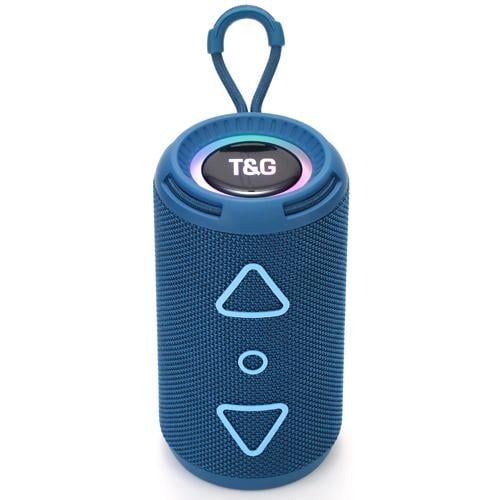 Портативная колонка TG656 FM-радио/USB/TF 8 W Bluetooth с ремешком Blue (587984)