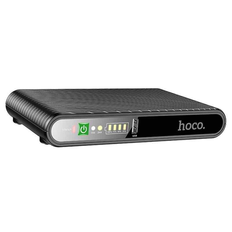 Джерело безперебійного живлення портативне Hoco DB63 Portable DC UPS для роутерів 5V/9V/12V 10000 mAh Black (00000072849_1)