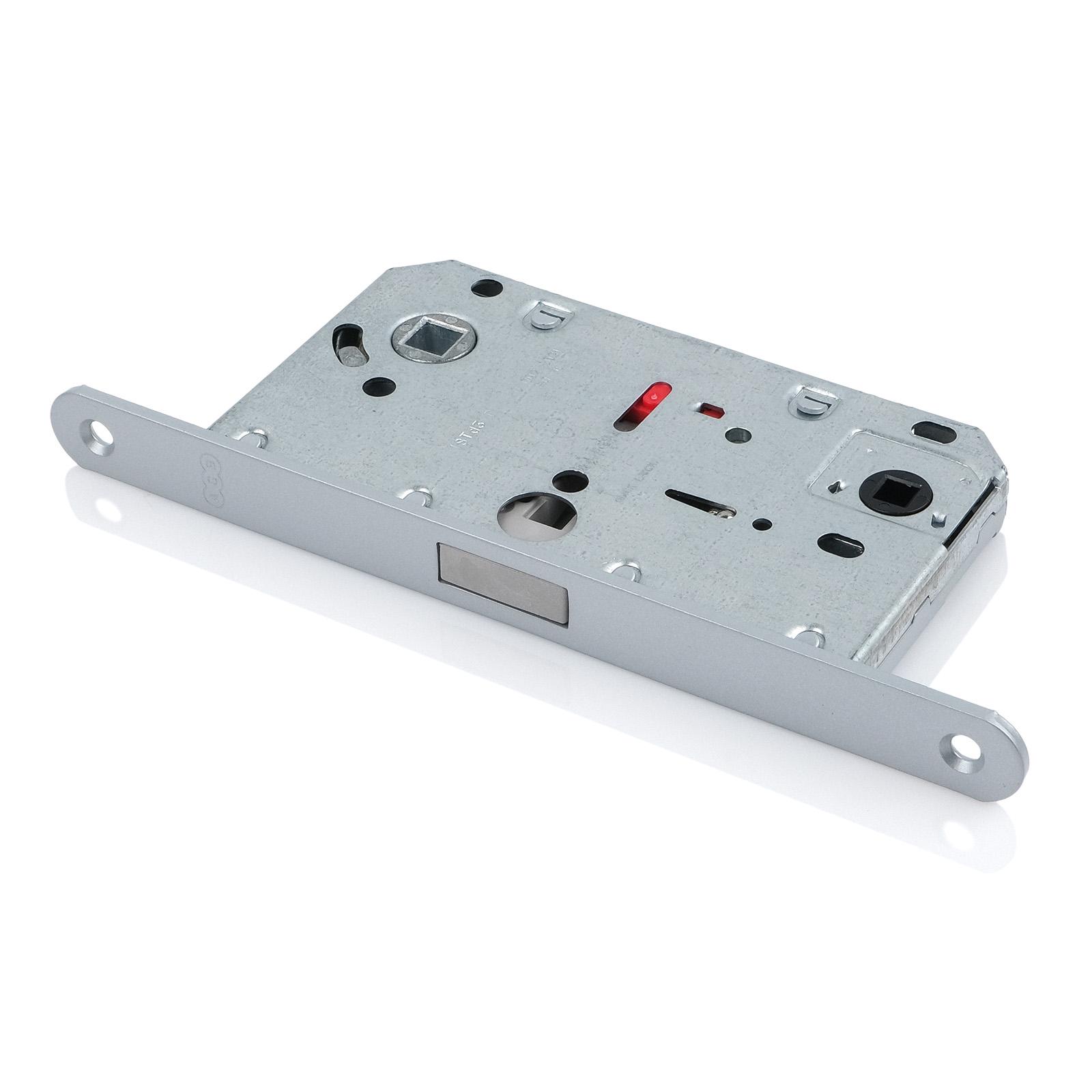 Замок врезной магнитный WC AGB Mediana Polaris XT 96/50 мм Никель матовый (B06102.50.41) - фото 2 Замок врезной магнитный WC AGB Mediana Polaris XT 96/50 мм Никель матовый (B06102.50.41) - фото 2