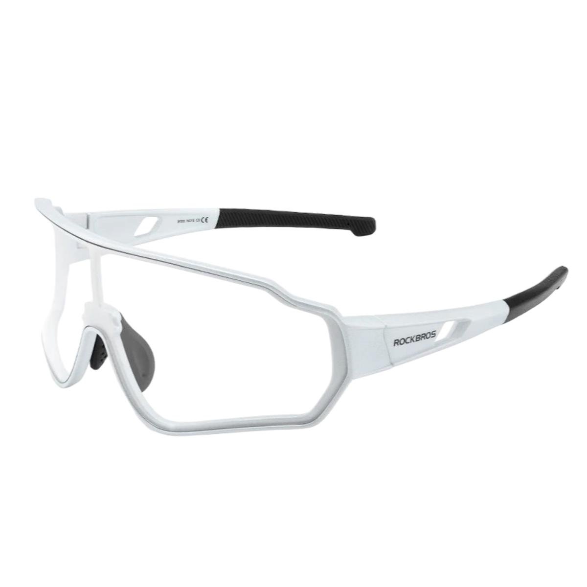 Спортивні сонцезахисні окуляри фотохромні ROCKBROS 10168 Білий з чорним (RB-10168-4703)