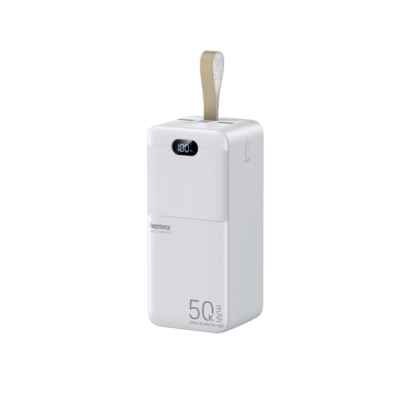 Повербанк Remax RPP-117 50000 мАч до 27 Вт USB-C/USB-A/Micro-USB PD+QC Белый (epic2284)