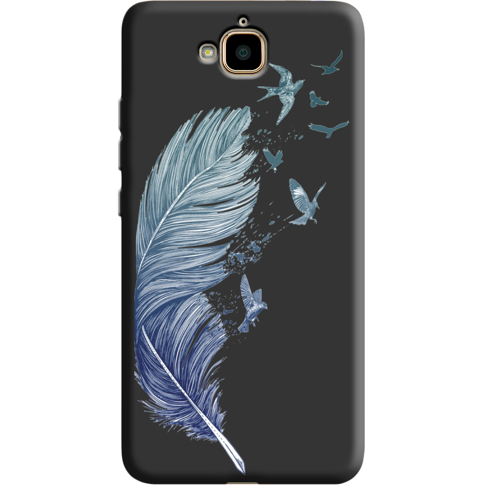 Чехол Boxface Huawei Y6 Pro Feather Черный силикон (25518-cc38-38737)