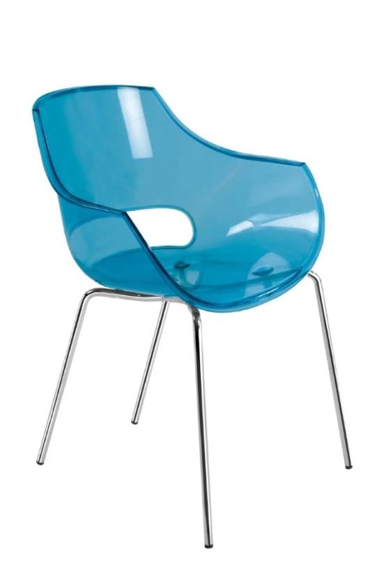 Кресло Litolan Papatya Opal Прозрачно-синий (DR001884)