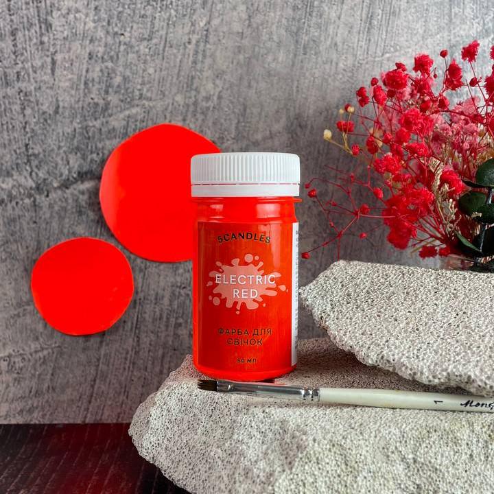 Фарба для свічок Електричний червоний (1396)
