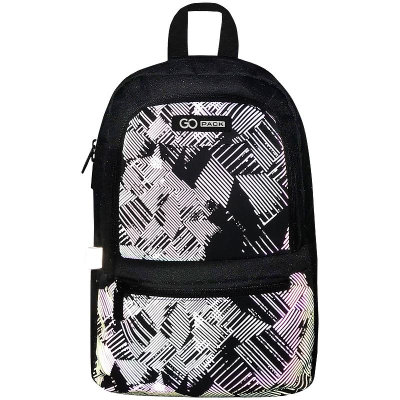 Рюкзак підлітковий GoPack Education Teens 37x24x9 см 10 л Чорний (GO22-119S-1) - фото 7