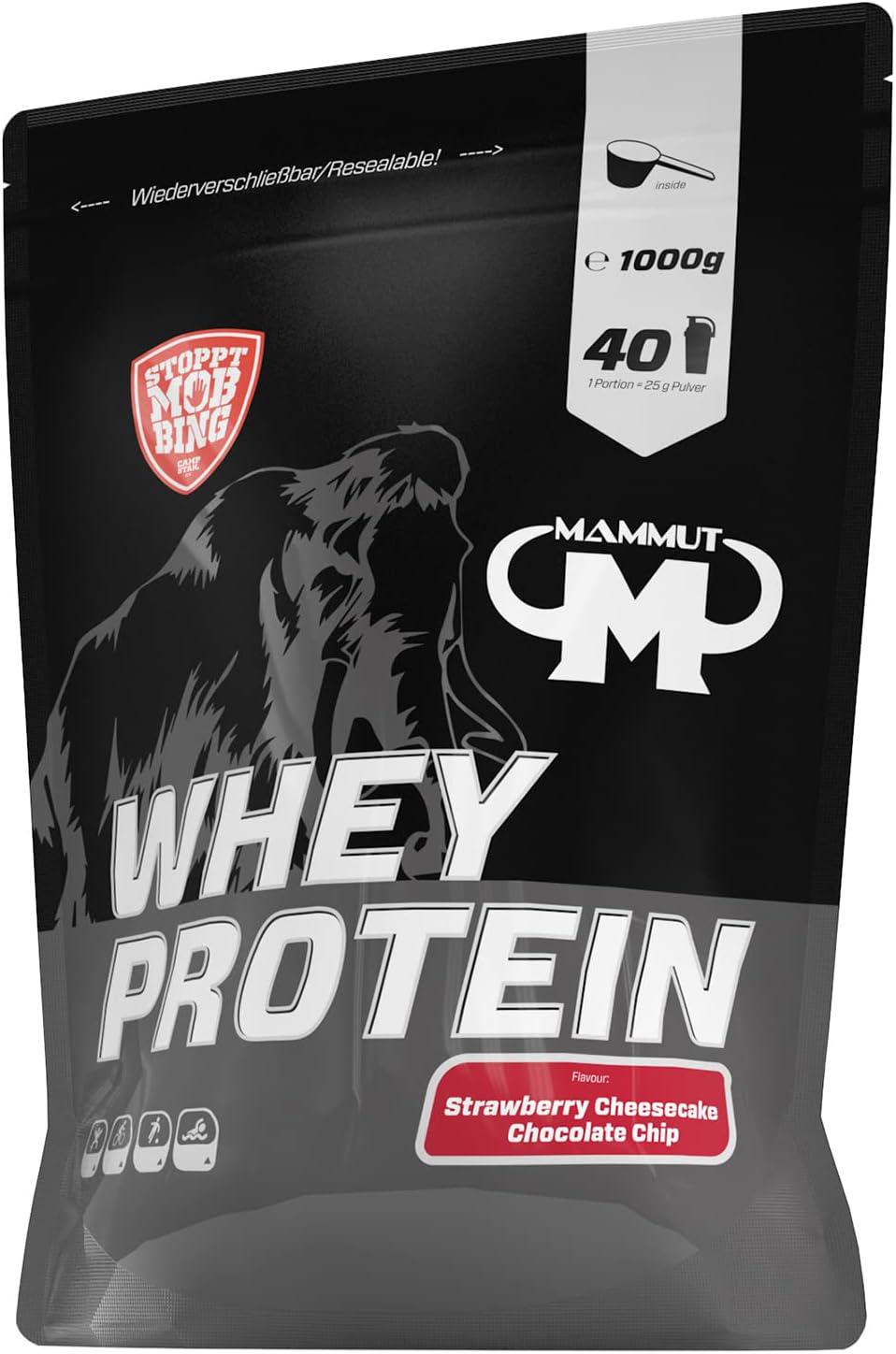 Протеин Mammut Whey Protein Strawberry Cheesecake Chocolate Chips 1000 г