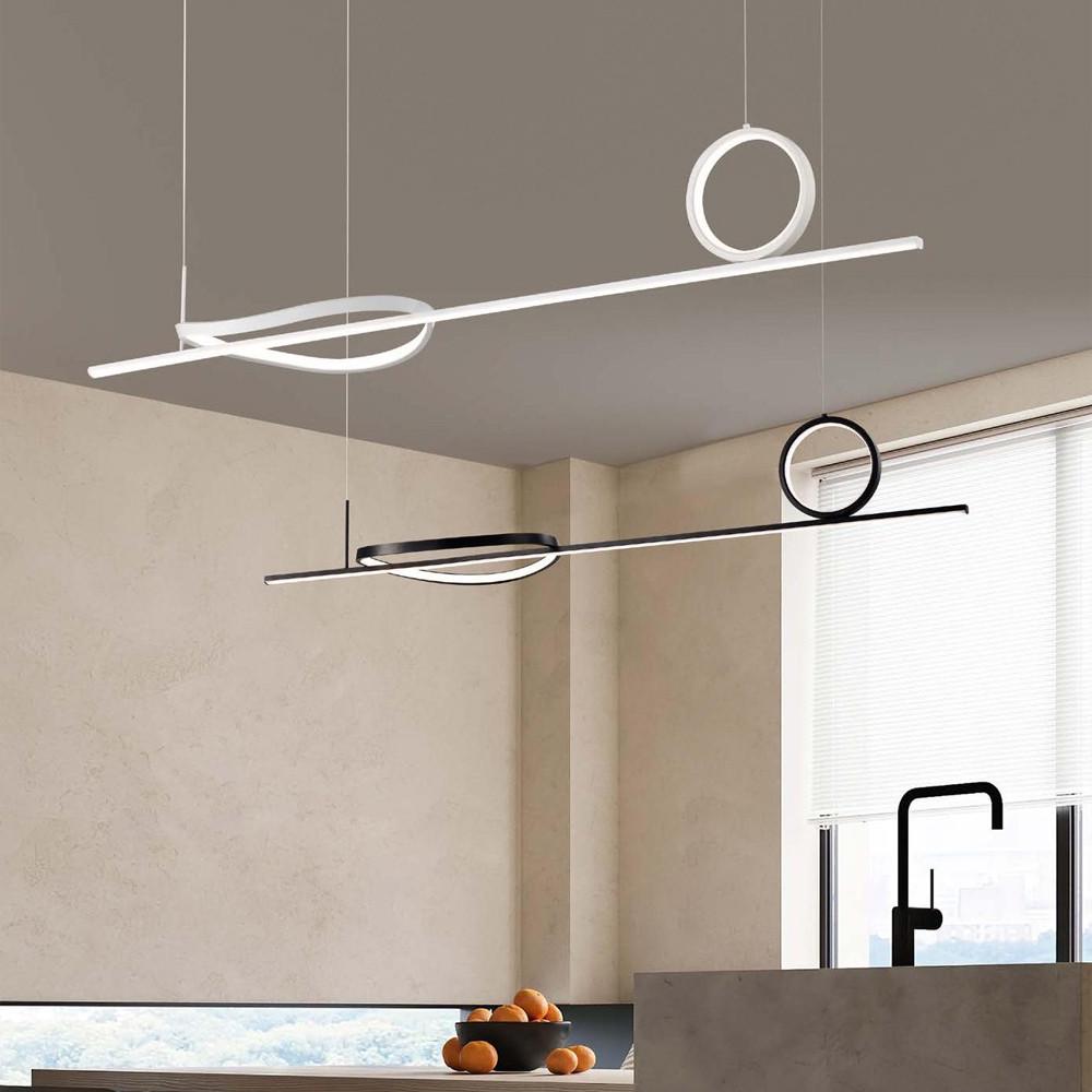 Люстра удлиненная подвесная 120 см Белый (SG30-1200L WT)