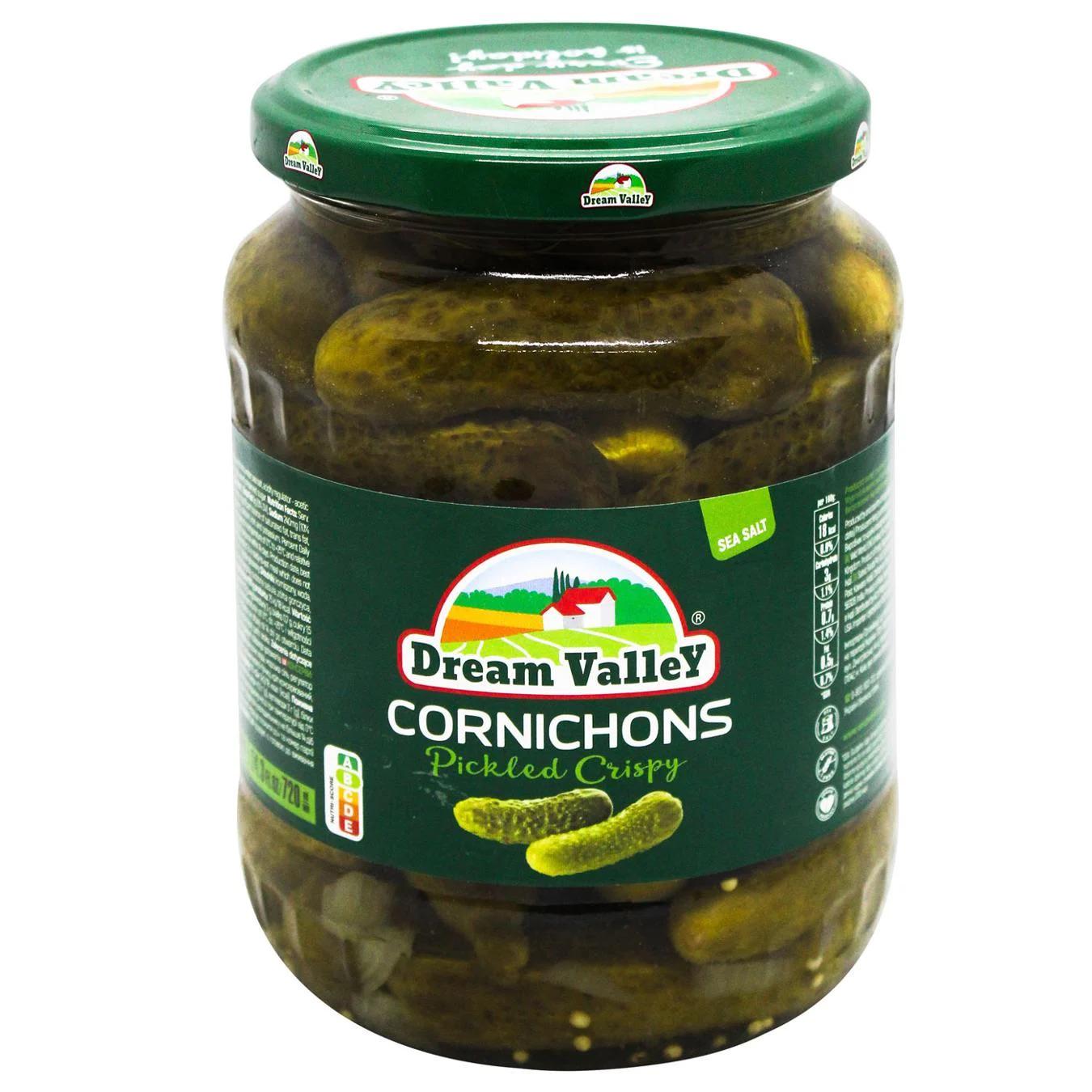 Корнішони Dream Valley Cornichons Pickled Crispy 720 мл