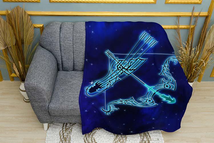 Плед Sagittarius Zodiac Signs плюш двухслойный 135х150 см (114556-2)