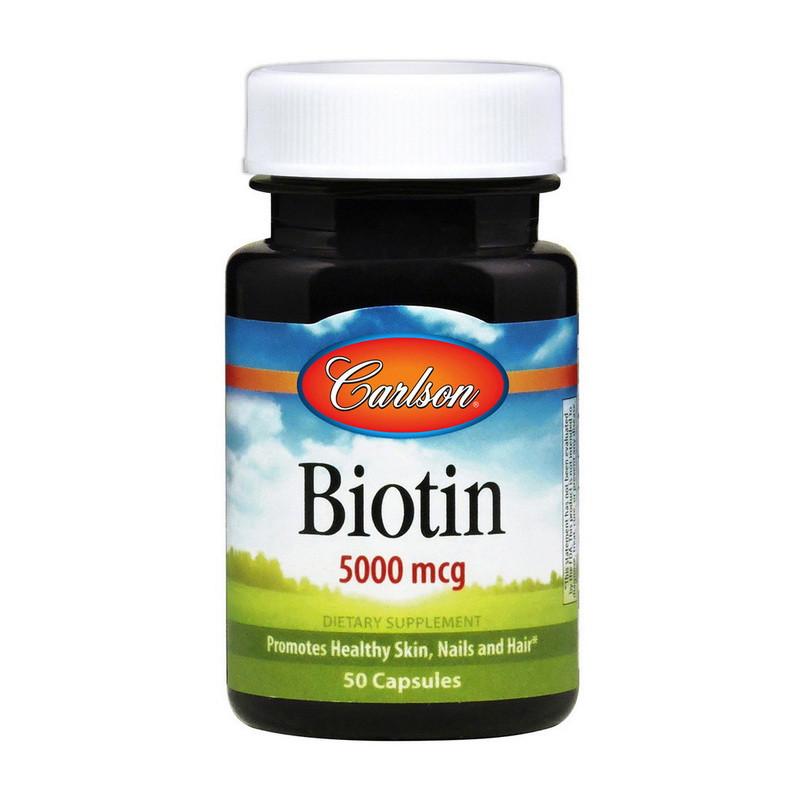 Биотин Carlson Labs 5000 мкг 50 капс. (18062-01) Биотин Carlson Labs 5000 мкг 50 капс. (18062-01)