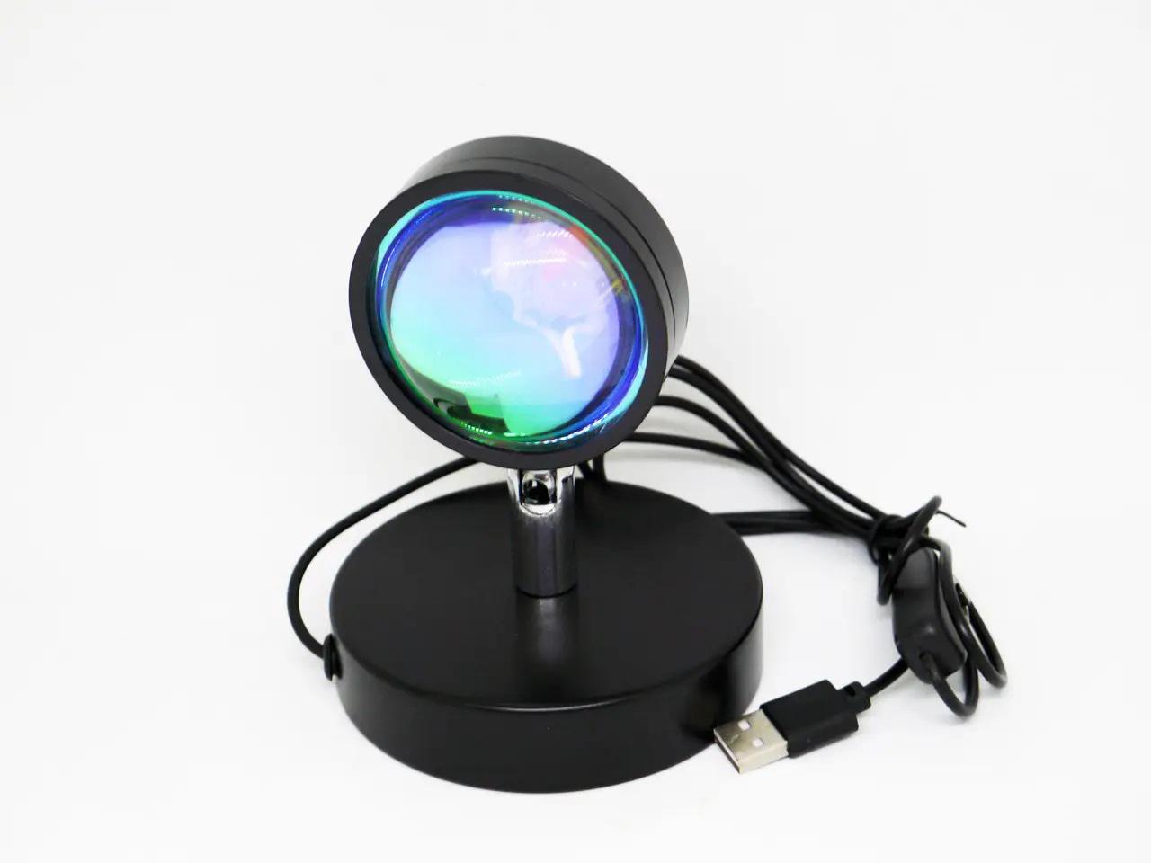Лампа проекционная LED для селфи/фото/видео с эффектом солнца 13 см (2079257822)