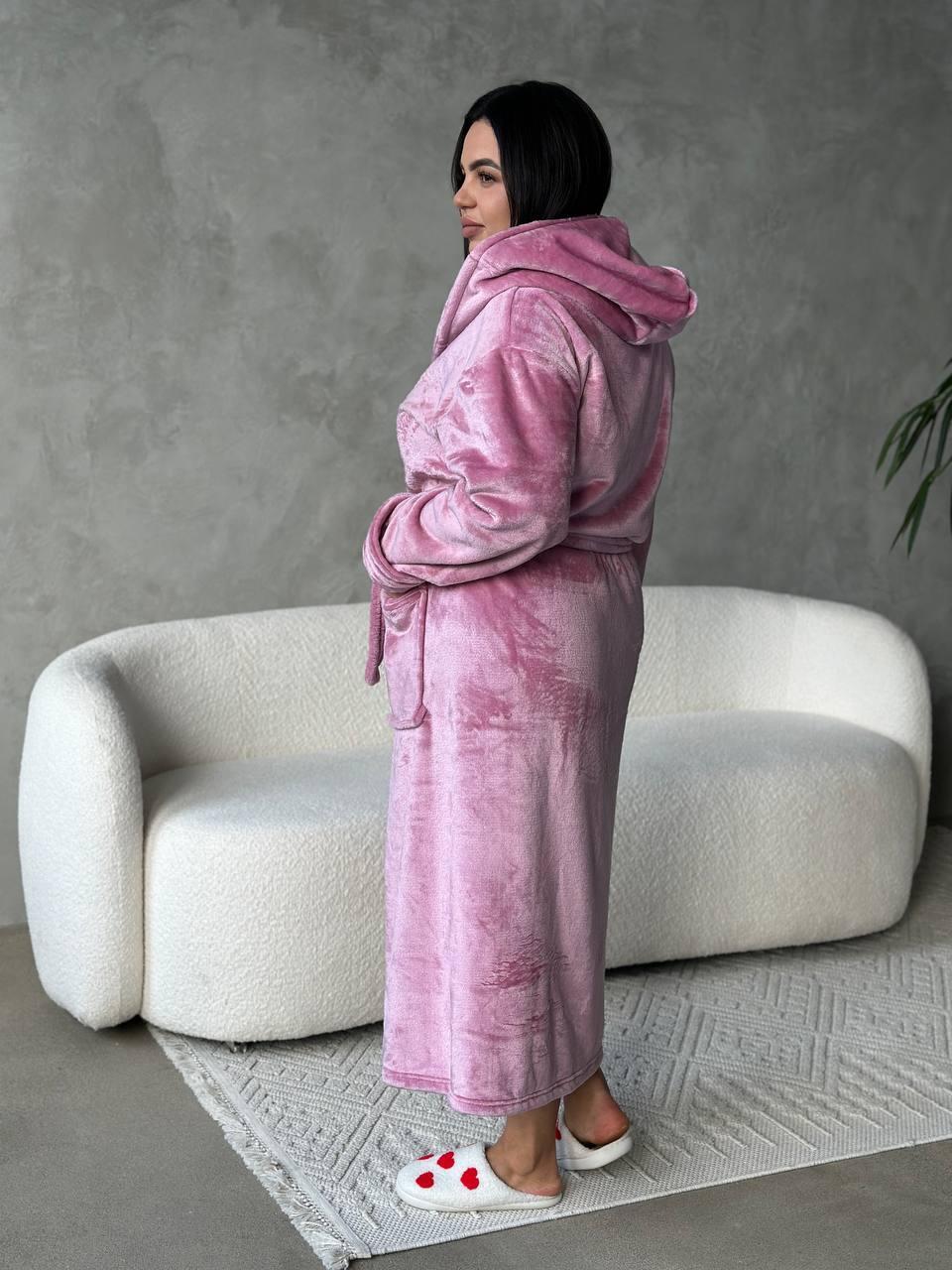 Халат жіночий махровий батал 4XL (3203/4) - фото 2 Халат жіночий махровий батал 4XL (3203/4) - фото 2