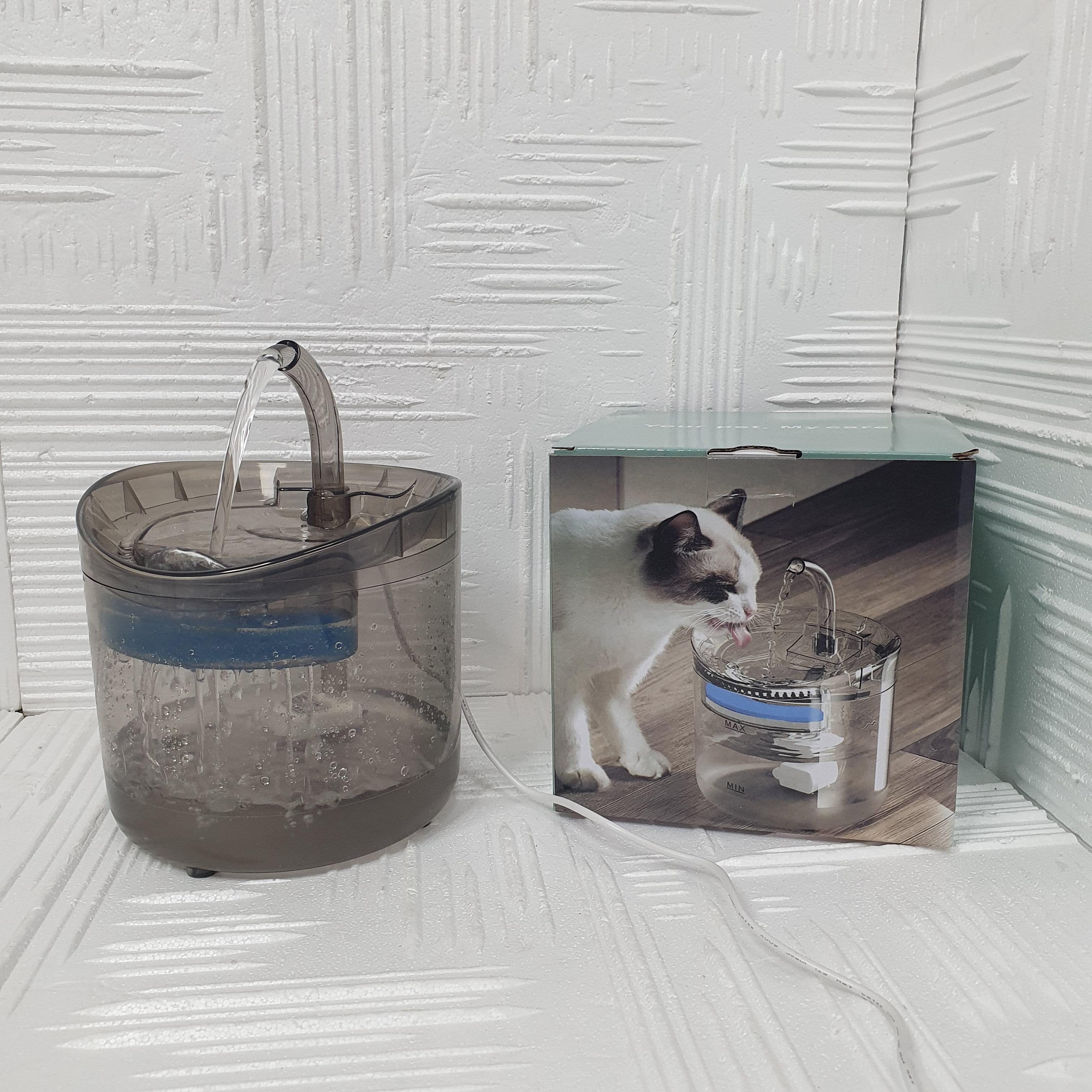 Поилка-фонтан для домашних животных NPET Р01-Р50 с резервуаром 2 л Прозрачный - фото 7