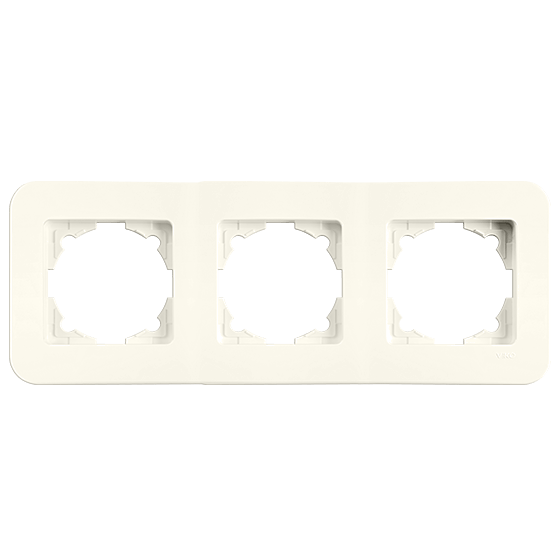 Рамка для розетки Viko Rollina 3-х горизонтальная Белый (90480053)