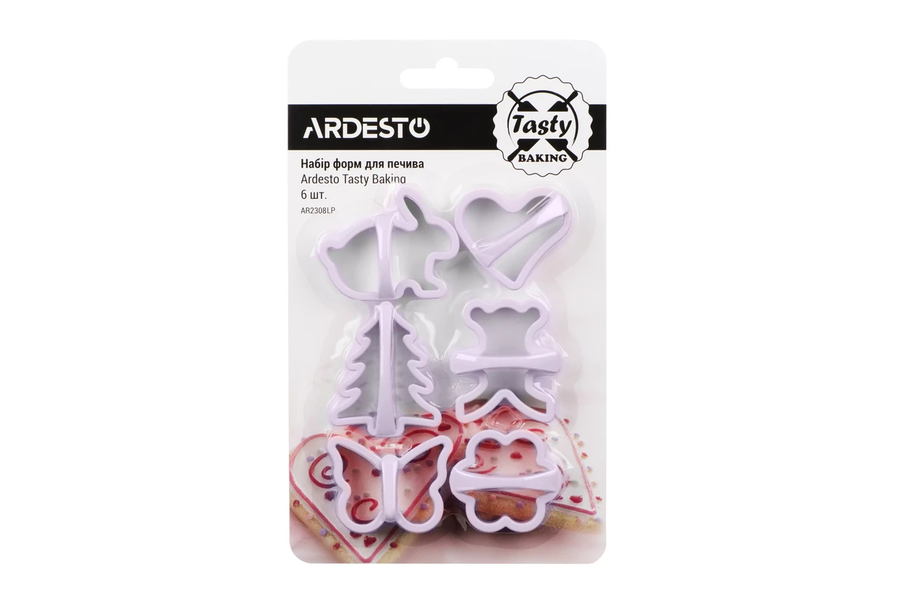 Набор форм для печенья Ardesto Tasty baking 6 шт. пластик (AR2308LP)