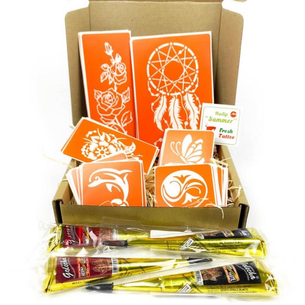 Набір для біо-тату Літо 2.0 хна (set-summer-v2-hena) - фото 1 Набір для біо-тату Літо 2.0 хна (set-summer-v2-hena) - фото 1