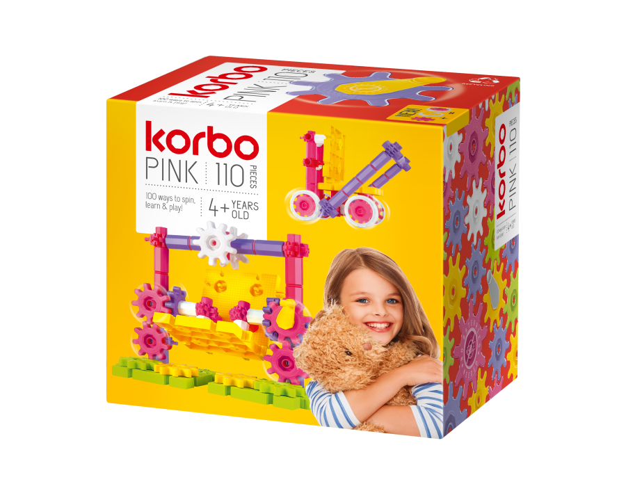 Набор для творческого конструирования Korbo Pink 110 деталей (A-011075)