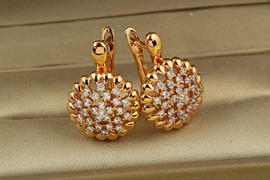 Серьги Xuping Jewelry стожары 2,2 см Золотистый (26914058)