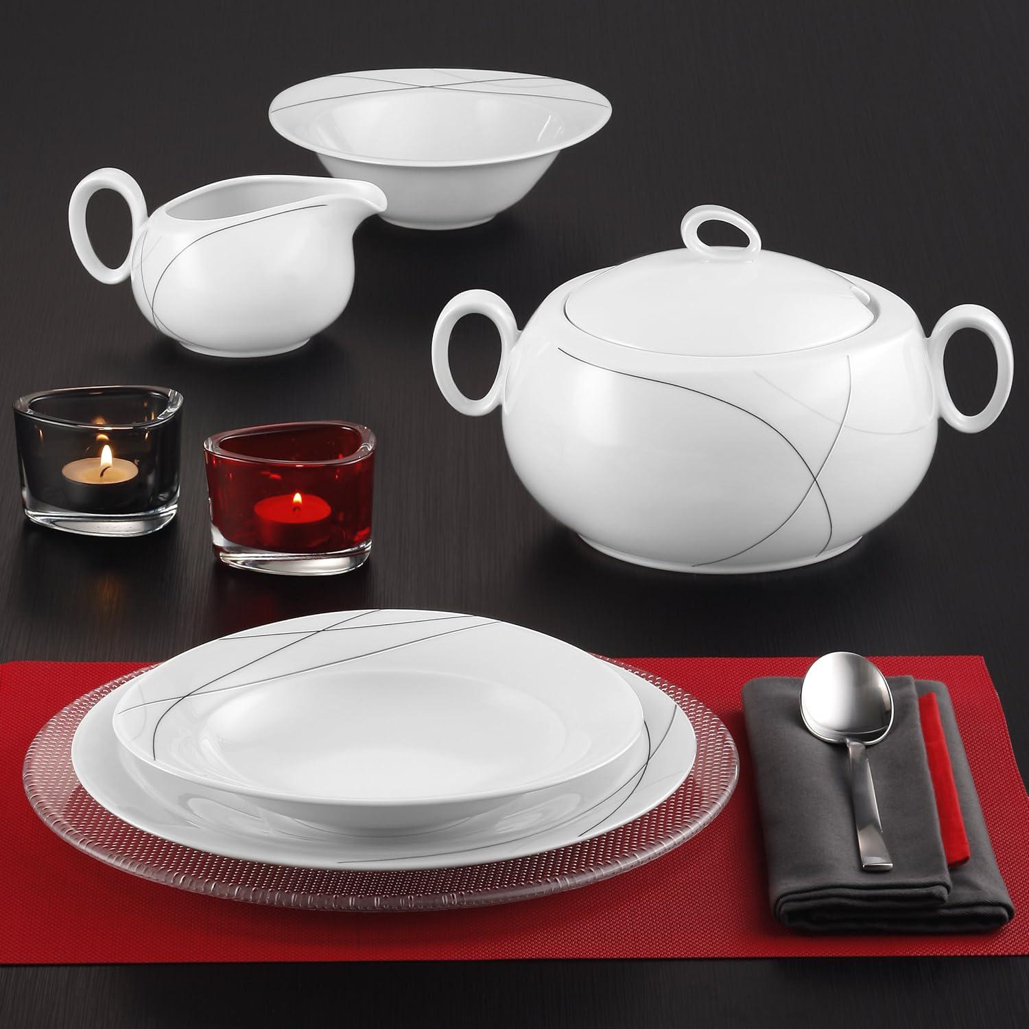 Блюдо для закусок/десертів Seltmann Highline Trio 25 см (SW-4003106902809) - фото 4 Блюдо для закусок/десертів Seltmann Highline Trio 25 см (SW-4003106902809) - фото 4