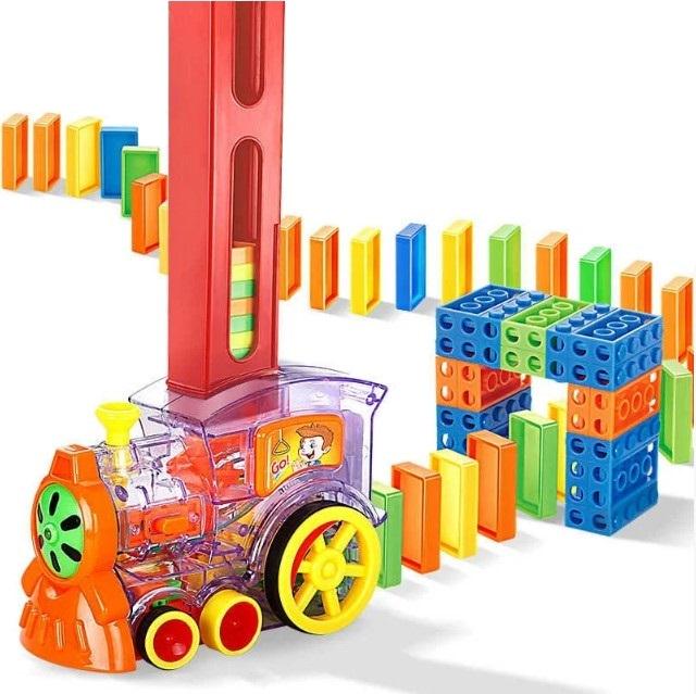 Игрушечная машинка конструктор Domino Happy Truck 60 деталей с подсветкой и звуками (14284662) - фото 5 Игрушечная машинка конструктор Domino Happy Truck 60 деталей с подсветкой и звуками (14284662) - фото 5