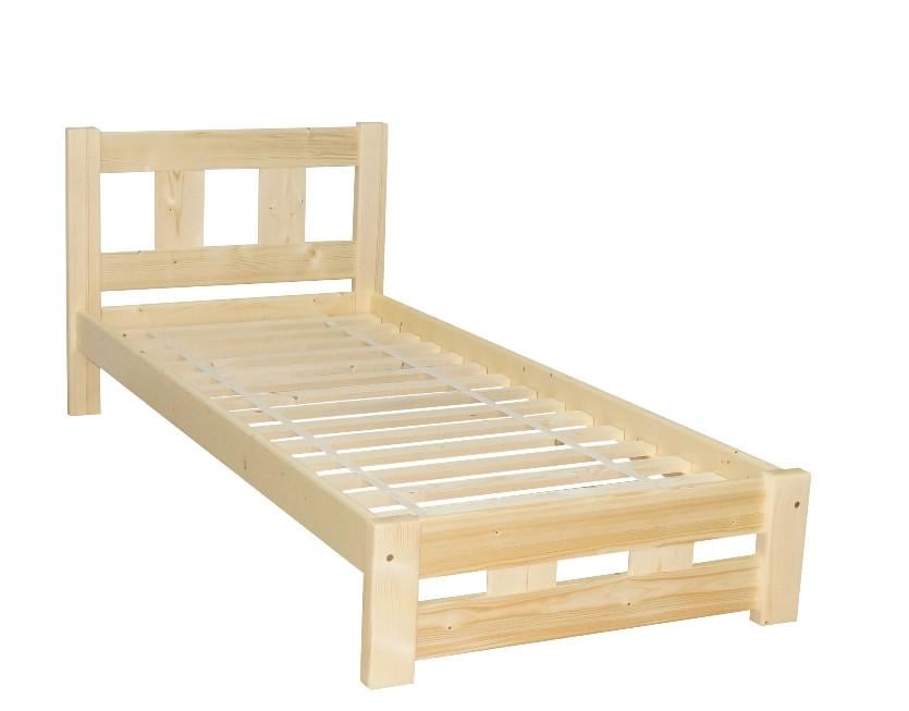 Кровать односпальная деревянная Скиф Л-154 90х190 см Прозрачный лак (27263413)