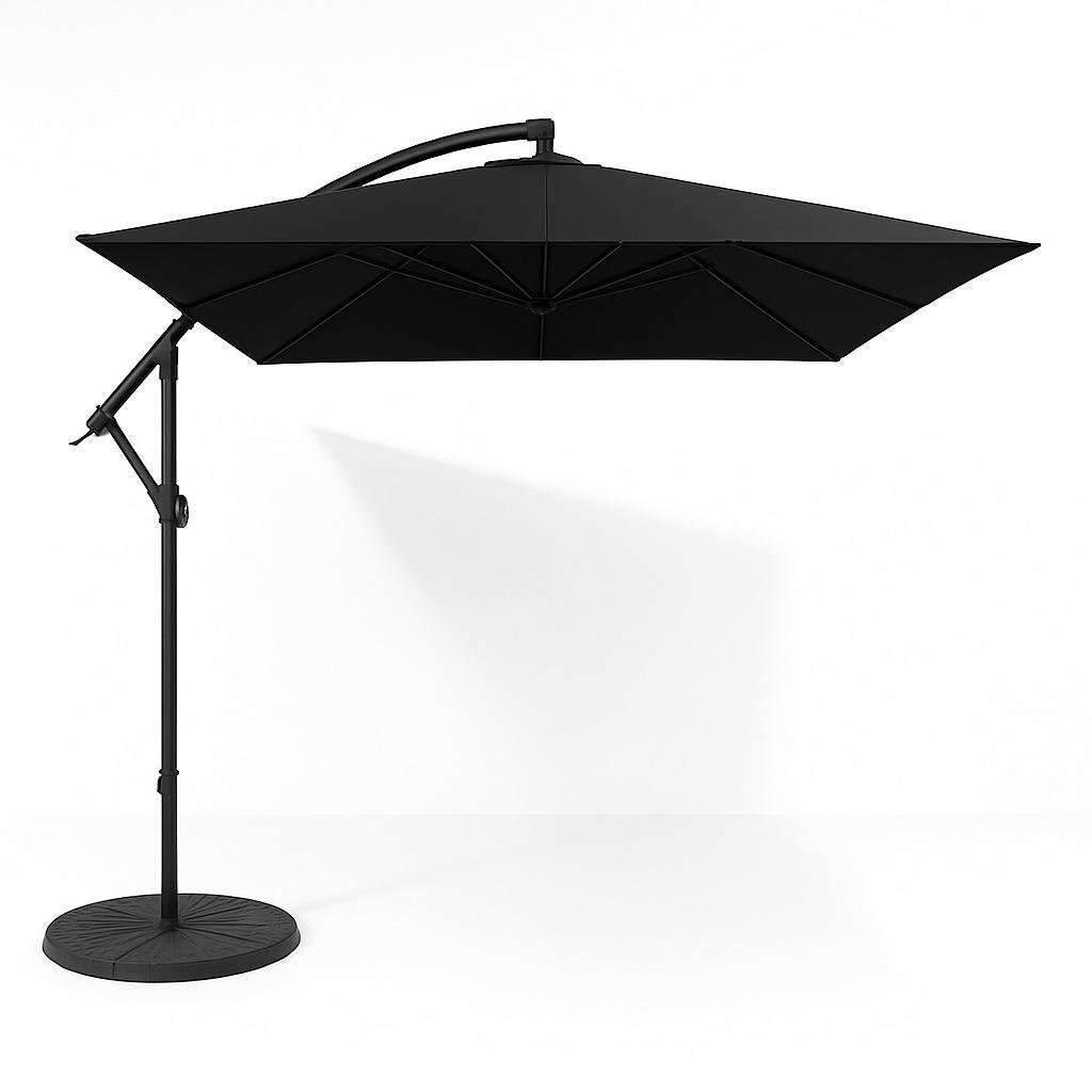 Парасолька садова регульована WCG з чохлом/нахилом 2,5x2,5 м Чорний - фото 6 Парасолька садова регульована WCG з чохлом/нахилом 2,5x2,5 м Чорний - фото 6