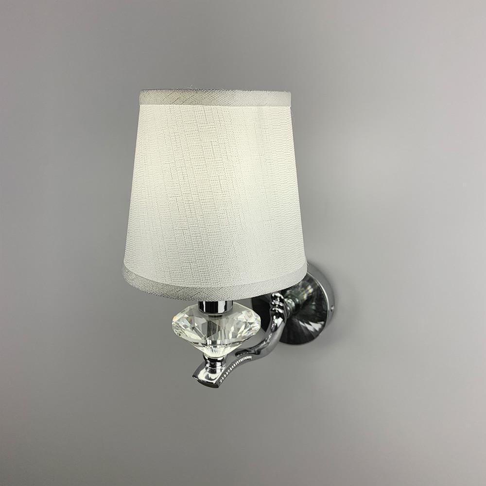 Бра с белым абажуром Хром (S 8639)