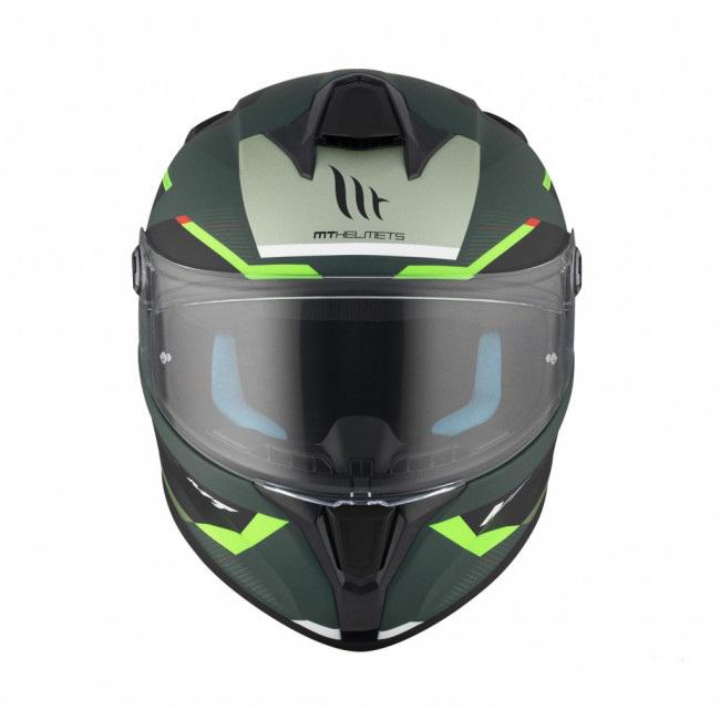 Мотошлем MT HELMETS Targo S KAY C6 S Black/Green (32174) - фото 3