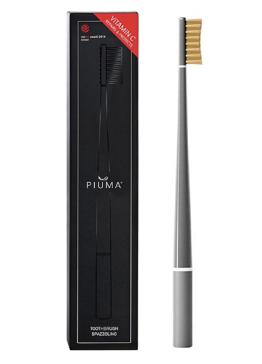 Зубная щетка Piuma Medium Vitamin C Серый (Е-01393)