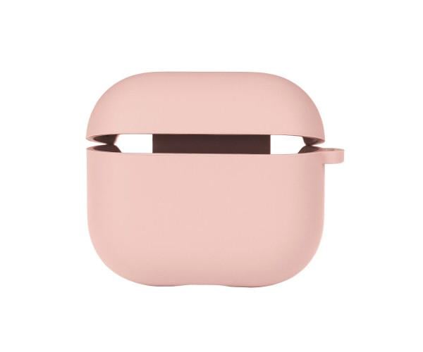 Чехол-футляр Silicone Case с микрофиброй для Airpods 3 Pink - фото 1