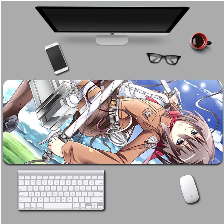 Коврик для мышки с Аниме принтом Attack on Titan 800х300х3 мм (0602) Коврик для мышки с Аниме принтом Attack on Titan 800х300х3 мм (0602)