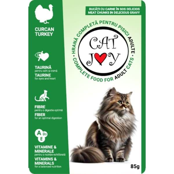 Корм для котів Cat Joy з індичкою в соусі 85 г (23253305)